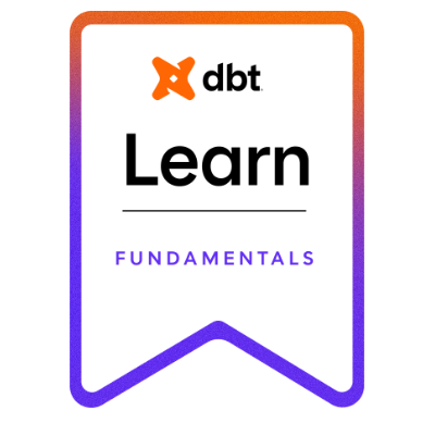 dbt Learn Fundamentals Badge