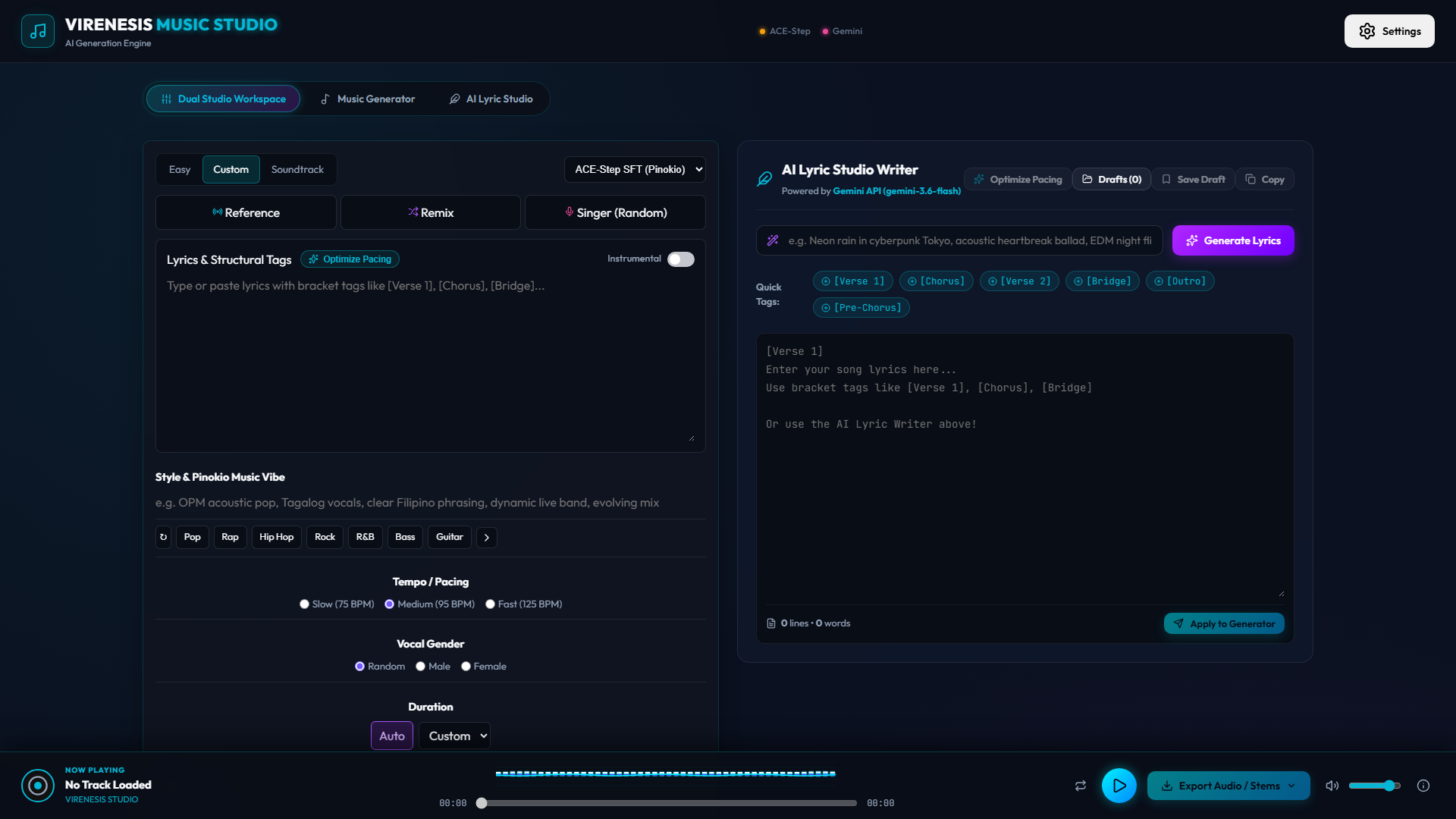 Fourier Spectrum Visualizer & Audio Player Deck